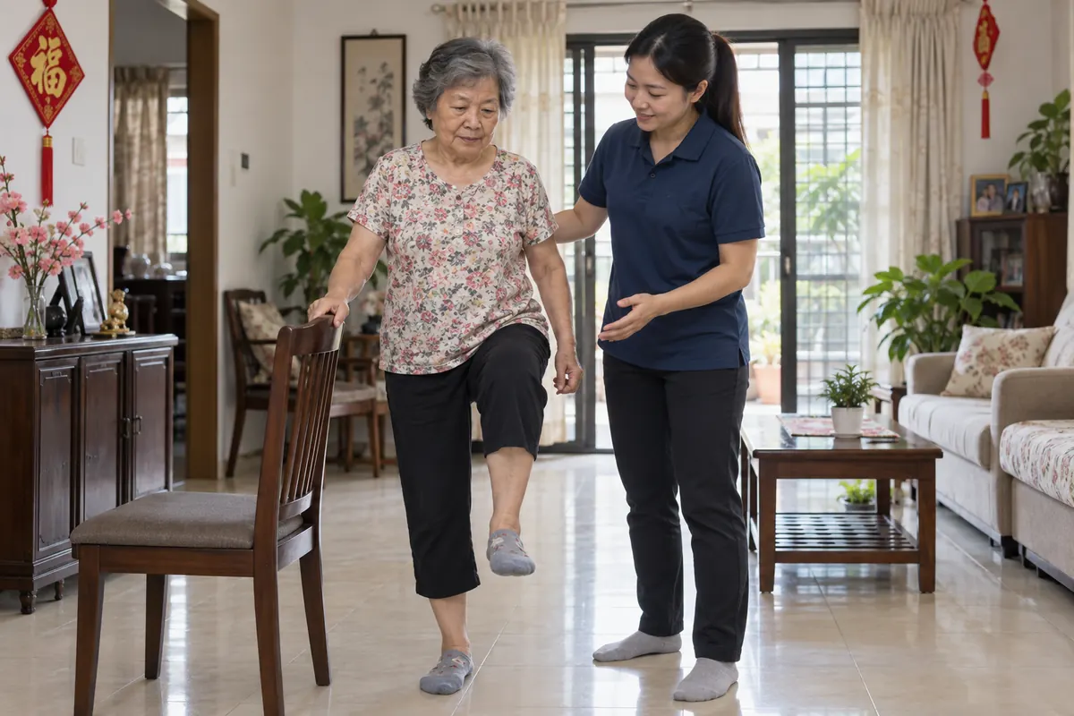 Gentle supervised activity during cardiac rehabilitation at home